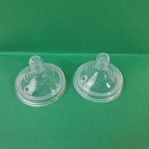 2 Wide mouth Nipples stage 1 Clear
